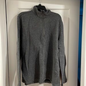 Banana Republic 1/4 Zip Mens Grey XL